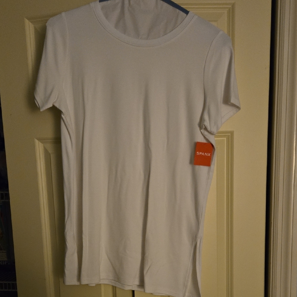 NWT Spanx M White Tunic Top